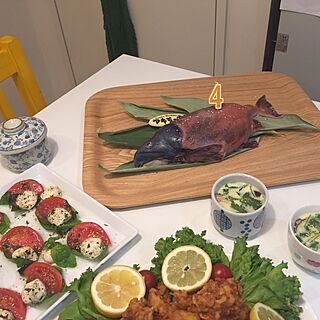 キッチン/紅鮭/お魚ケーキ/バースデーケーキのインテリア実例 - 2017-05-20 23:42:28
