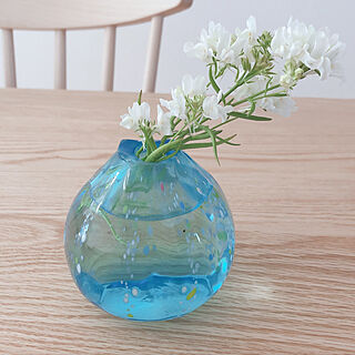 リナリア/琉球ガラス/花瓶/リビングのインテリア実例 - 2020-03-26 11:52:28