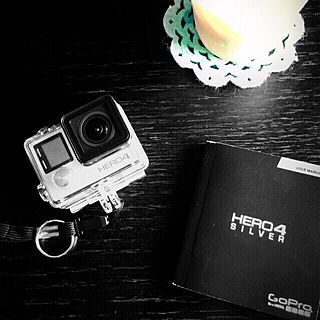 GoPro/カメラ/コーヒー/coffee time/机のインテリア実例 - 2015-06-01 08:03:23