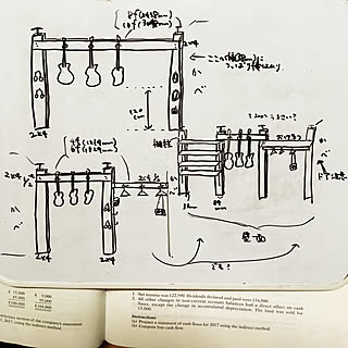 リビング/楽器のある部屋/設計図/ディアウォール/ラブリコ...などのインテリア実例 - 2018-12-10 00:46:50