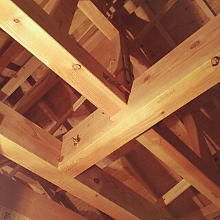 ベッド周り/寝室の天井/2階/施工中のインテリア実例 - 2017-01-28 12:30:24