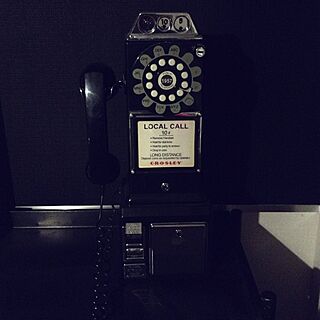 リビング/黒板/アメリカン/電話機/レトロのインテリア実例 - 2013-11-24 00:25:40