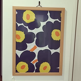 バス/トイレ/DAISO♥/marimekko ファブリックパネル/marimekko/マリメッコで作ってみました♪( ´▽｀)...などのインテリア実例 - 2016-04-22 10:44:46