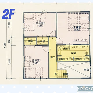 間取り2F/ゼロキューブ/間取り図見るの大好き♡/ZERO-CUBE/新築記録...などのインテリア実例 - 2020-09-17 22:34:35