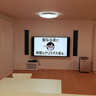 リビング/壁掛けテレビ/キッチンから見たリビング/マイホーム建築中/勝手にフォローさせて頂いてます。。...などのインテリア実例 - 2015-12-26 01:19:38