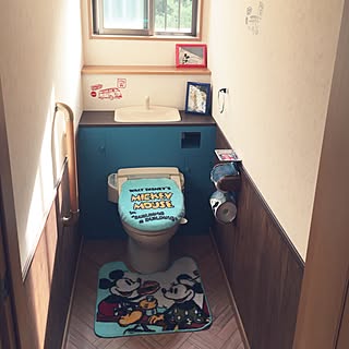 バス/トイレ/壁紙屋本舗さん/トイレのタンク隠し 完成/100均/ハンドメイド...などのインテリア実例 - 2016-09-25 15:29:14