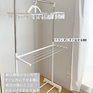 室内干しランドリー用品/ホームコーディ/HOME COORDY/IG→kana.may.5.1/シンプル...などのインテリア実例 - 2019-06-15 14:08:03