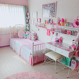 パステルカラー ゆめかわいいのおしゃれなインテリア 部屋 家具の実例 Roomclip ルームクリップ