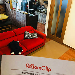 リビング/おくだけ吸着/サンコー・モニター/キッチンマット/Room Clipとの出会いに感謝✳︎...などのインテリア実例 - 2018-07-31 18:56:13