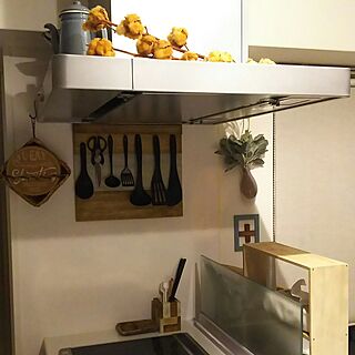 IH周り/natural kitchen &/DIY棚/マンション/DIY...などのインテリア実例 - 2017-06-28 23:02:33