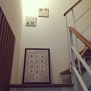 壁/天井/月齢写真/ステンシル/階段/IKEA...などのインテリア実例 - 2017-01-31 06:52:17