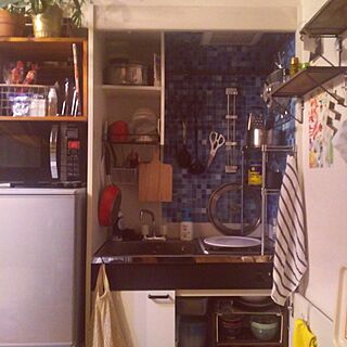キッチン/つっぱり棒のインテリア実例 - 2017-05-07 20:25:37