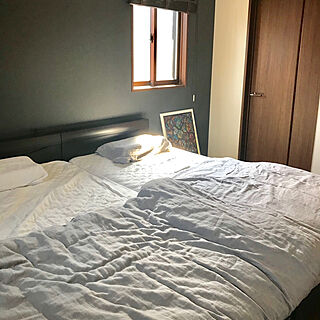 ベッド周り/ベッド/ベッドルーム/寝室の壁/アクセントクロス...などのインテリア実例 - 2018-09-06 10:20:40