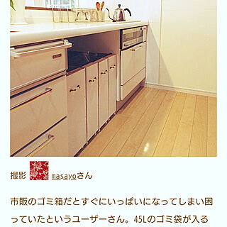 キッチン/DIY/ごみ箱/ゴミ箱DIY/白色のインテリア実例 - 2021-01-21 10:29:57