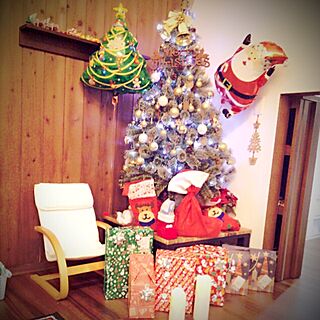 部屋全体/クリスマス/クリスマスツリー/LEDキャンドル/スタジオクリップのツリー...などのインテリア実例 - 2016-12-24 21:32:21