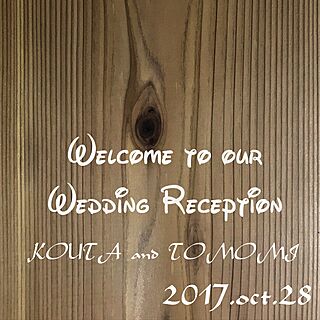 ウェルカムボード 結婚式のインテリア実例 - 2017-07-13 10:00:38