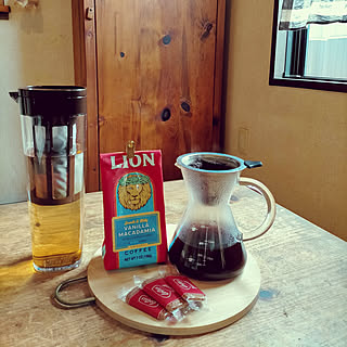 机/LION COFFEE/バニラマカダミア/フレバーコーヒー/水出しコーヒー仕込み中...などのインテリア実例 - 2021-06-26 06:40:58