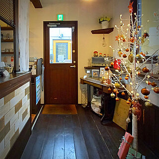 玄関/入り口/クリスマス/小さなカフェ/カフェ店舗のインテリア実例 - 2020-11-12 14:42:44