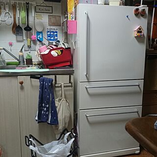 キッチン/無印良品/冷蔵庫/リサイクルショップのインテリア実例 - 2016-09-20 19:11:38