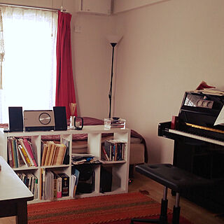 部屋全体/一人暮らし/1kでピアノ持ち/ピアノのある部屋のインテリア実例 - 2022-03-23 10:25:03