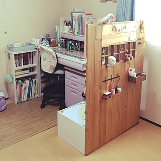 ついたてdiy/模様替え/子供部屋女の子/子供部屋/いつもいいねありがとうございます♡...などのインテリア実例 - 2020-11-12 17:57:26