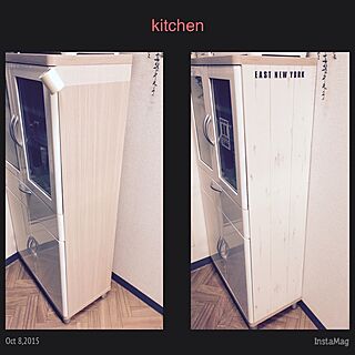 キッチン/食器棚に壁紙のインテリア実例 - 2015-10-09 14:41:04