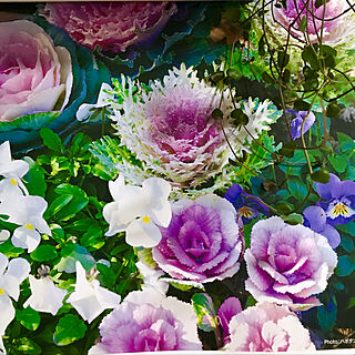 部屋全体/花のカレンダー/花と緑のある暮らし/お花大好き♥/いいね、本当に感謝です✨...などのインテリア実例 - 2019-01-05 07:56:47