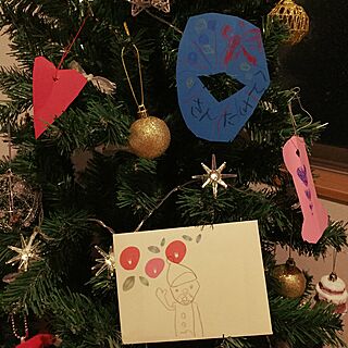 玄関/入り口/こどもと暮らす。/クリスマスツリー/手作りオーナメント/サンタさんへの手紙...などのインテリア実例 - 2016-11-29 06:42:30