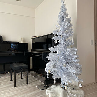 ホワイトインテリア/ピアノ/クリスマス/照明/部屋全体のインテリア実例 - 2021-11-19 14:39:53
