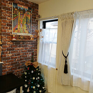 壁/天井/のれん/サリュ/クリスマスツリー120cm/ニコアンドのポスターのインテリア実例 - 2020-11-12 15:13:14