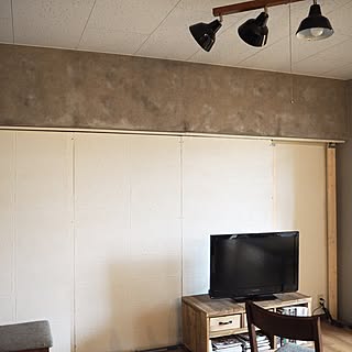 壁/天井/コンクリート剥き出し/コンクリート梁/コンクリート壁紙/賃貸DIY...などのインテリア実例 - 2016-09-15 22:01:33