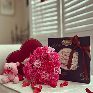 FlowerBOX/Valentine's Day/handmade*/机/カファレルチョコレート...などのインテリア実例 - 2022-02-14 21:19:28