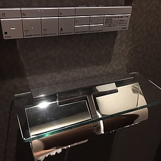 バス/トイレ/カワジュン ペーパーホルダー/トイレ/トイレットペーパーホルダー/ダークブラウン...などのインテリア実例 - 2016-10-12 05:47:27