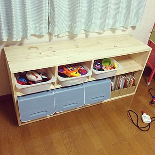 棚/子供部屋/DIY/SPF材/IKEA...などのインテリア実例 - 2015-05-05 21:02:04