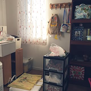 カーテン/ウォールフック/子ども部屋 男の子/子供目線インテリアのインテリア実例 - 2017-05-04 18:01:52