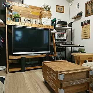 リビング/木工/DIY/弾薬箱/テレビ台...などのインテリア実例 - 2017-06-25 10:33:57