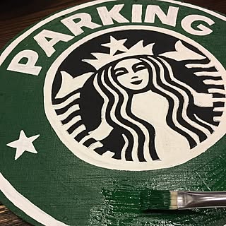 玄関/入り口/parking看板/parking/Starbucks /DIY女子...などのインテリア実例 - 2017-01-04 00:07:27