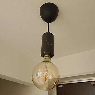玄関/入り口/IKEA/大理石コード/カーボン電球/照明...などのインテリア実例 - 2021-08-03 00:36:33