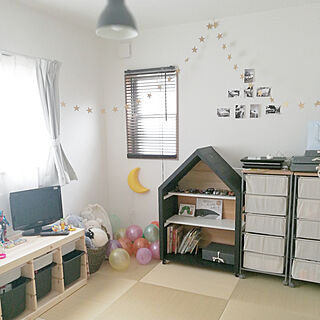 部屋全体/子供部屋男の子/和室/山善ペール缶収納スツールモニター応募のインテリア実例 - 2018-01-10 16:39:11