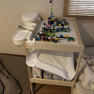 リビング/IKEA/赤ちゃんのいる暮らし/オムツ替え台/LEGOのインテリア実例 - 2020-08-14 06:23:24