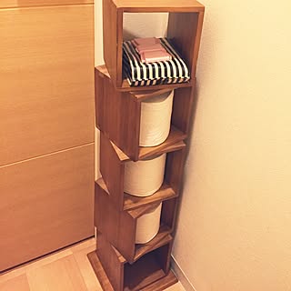 バス/トイレ/おしりふきケース/トイレットペーパー収納/ハンドメイド/DIY...などのインテリア実例 - 2016-03-07 11:50:27