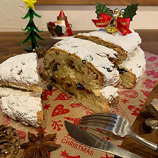 ドイツのお菓子/シュトーレン/クリスマス/インテリアを楽しむ/手作りお菓子...などのインテリア実例 - 2021-12-16 16:56:26
