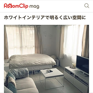 部屋全体/掲載ありがとうございます♡/RoomClip mag/一人暮らし/シンプルホワイト...などのインテリア実例 - 2019-02-07 00:14:37