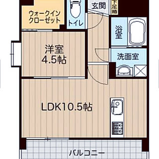 間取り図/シンプルな暮らし/ナチュラル/一人暮らし/1LDK 1人暮らし...などのインテリア実例 - 2020-04-16 13:02:55