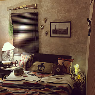 ウエスタン カウボーイのおしゃれなインテリア・部屋・家具の実例 