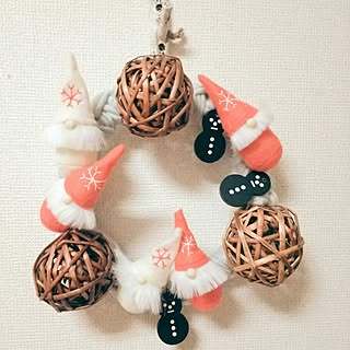 壁/天井/ハンドメイド/クリスマス/100均大好き同好会(*≧∀≦*)/セリア...などのインテリア実例 - 2016-11-10 07:35:02