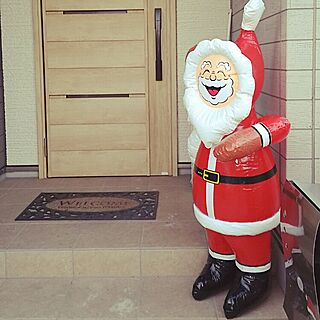 玄関/入り口/クリスマス/サンタクロースがやって来た/サンタクロースのインテリア実例 - 2016-12-09 17:03:42