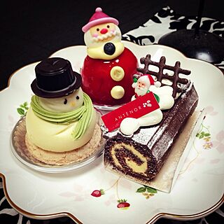机/クリスマスケーキ/ダイエットは明日からのインテリア実例 - 2013-12-26 07:24:12