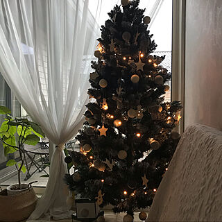 クリスマス/ライトアップ/クリスマスツリー/グレー好き♡/セキスイハイム...などのインテリア実例 - 2019-11-13 06:38:00