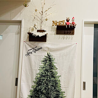 クリスマス/ニトリ/タペストリーツリーのインテリア実例 - 2021-12-11 22:21:09